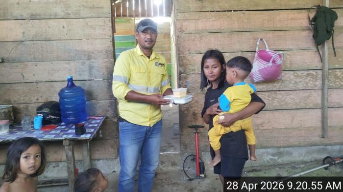 Program ini bertujuan mendorong penurunan jumlah kasus stunting di wilayah operasional perusahaan melalui pemenuhan kebutuhan gizi dan pemantauan perkembangan balita secara bertahap.