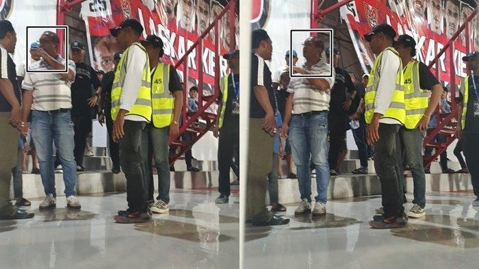 KOMPETISI: Oknum official Malut United diduga intimidasi wartawan saat liputan laga kontra PSM Makassar di Stadion Gelora Kie Raha, Ternate, Sabtu (7/3/2026) malam. Laga tersebut berkesudahan sama kuat 3-3
