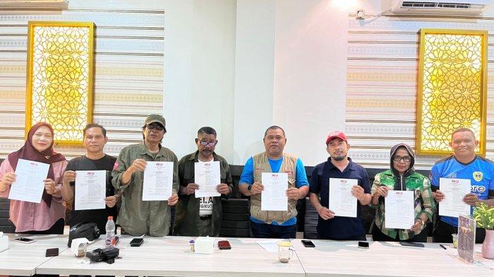 PRESTASI: Pengprov PSOI Maluku Utara menggelar rapat koordinasi (Rakor) di Samatira Resto, Kota Ternate, Kamis (14/05/2026).