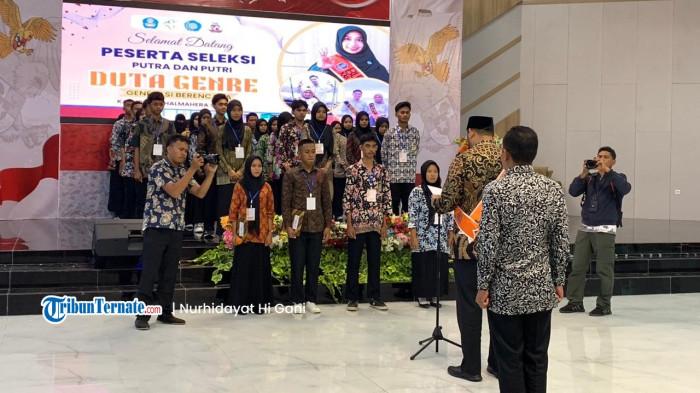 KOMUNITAS: Suasana berlangsungnya pelantikan pengurus Genre Halmahera Selatan periode 2025-2026, Kamis (13/11/2025).