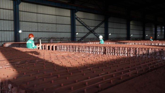 Fasilitas Filter Press di Fasilitas Pemrosesan Sisa Hasil Pengolahan HPAL Harita Nickel