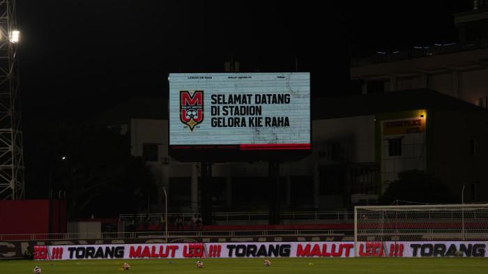 KOMPETISI: Area dalam Stadion Gelora Kie Raha, Ternate di Maluku Utara. Berikut ini perubahan jadwal laga kandang Malut United selama Ramadan 2026