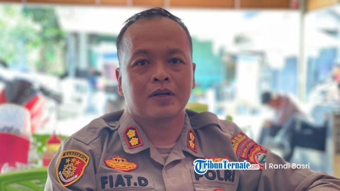 TUGAS: Kapolres Halmahera Tengah AKBP Fiat Dedawanto saat bersedia diwawancarai Tribunternate.com, Kamis (6/11/2025)