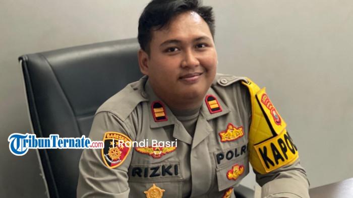 HUKUM: Kapolsek Ternate Utara Iptu Rizki Kurniawan Tresnadi saat bersedia diwawancarai Tribunternate.com disela-sela kerjanya, Jumat (6/2/2026)