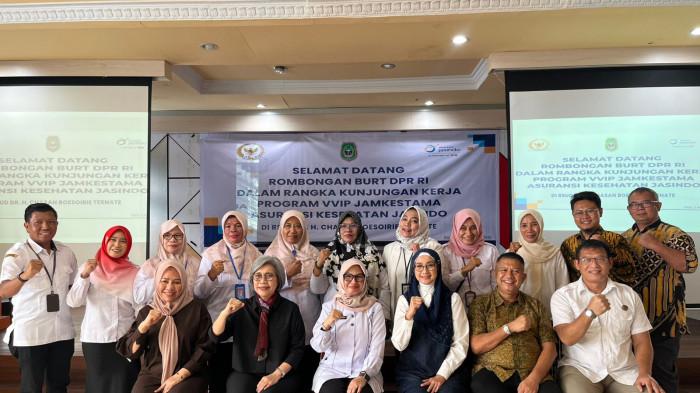 RSUD Chasan Boesoirie Maluku Utara menerima kunjungan BURT DPR RI 1