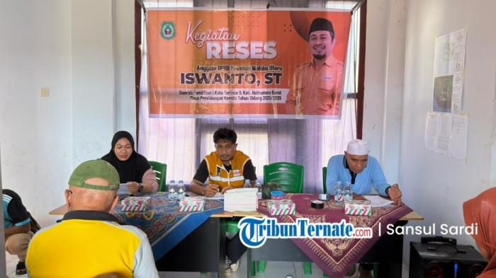 AGENDA: Suasana reses anggota DPRD Maluku Utara daerah pemilihan Ternate-Halmahera Barat, Iswanto ST di Desa Sidangoli Dehe Kecamatan Jailolo Selatan Halmahera Barat, Jumat (30/1/2026)