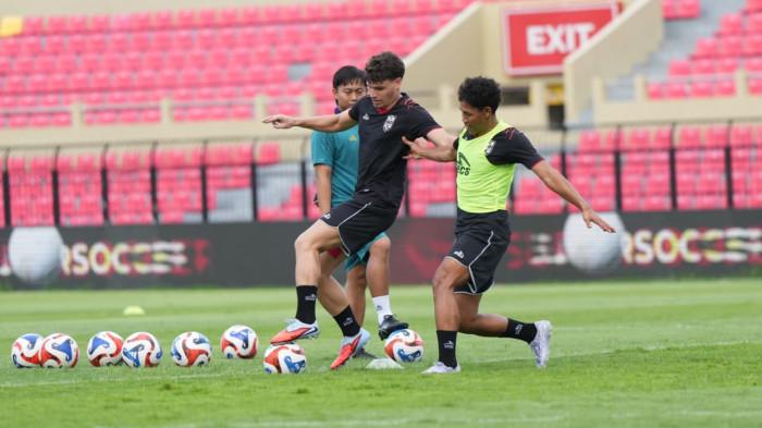 Sesi latihan terakhir Malut United jelang melawan Persijap Jepara