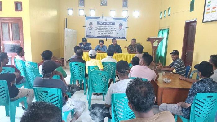 AGENDA: Momen sosialisasi Dinas Kelautan dan Perikanan (DKP) Pulau Taliabu ke para nelayan