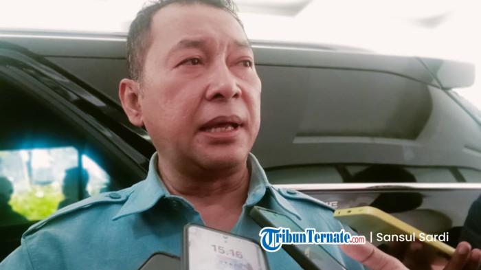 STATEMENT: Ketua DPRD Maluku Utara M Iqbal Ruray saat bersedia diwawancarai awak media belum lama ini