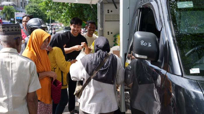 PANGAN: Suasana GPM yang diinisiasi TPID Maluku Utara yang berlangsung Kota Ternate, Sabtu (21/2/2026).
