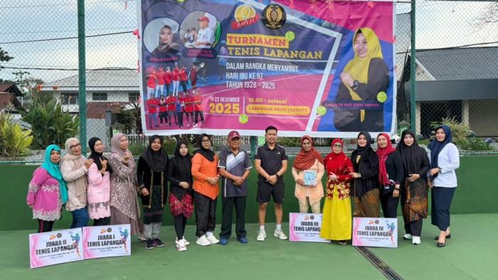Turnamen tenis ganda putri yang diselenggarakan Baveti Maluku Utara 01