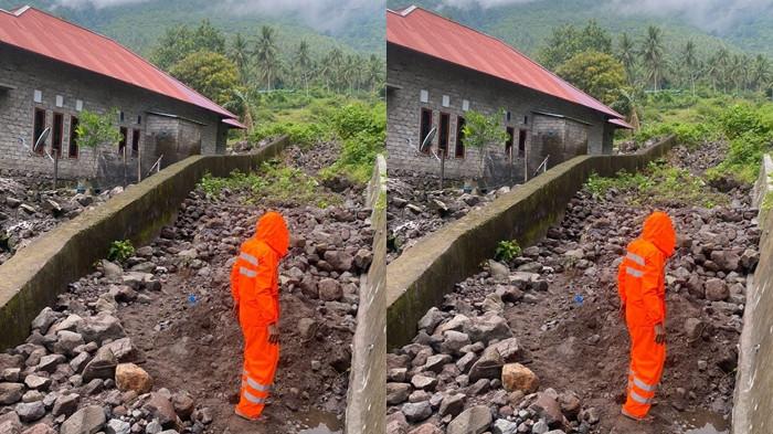 CUACA: Jalur air yang akan keluar jika hujan deras mulai turun di Kelurahan Tafraka, Kecamatan Pulau Hiri, Kota Ternate, Kamis (19/2/2026)