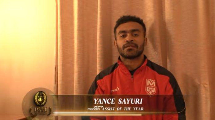 KOMPETISI: Full bek kiri Malut United Yance Sayuri meraih gelar Assist of the Year pada ajang PSSI Awards 2026, Sabtu (28/3/2026).