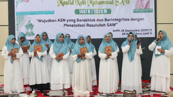 acara Maulid Nabi Muhammad SAW 2025 yang dilakukan Kanwil Kemenag Malut