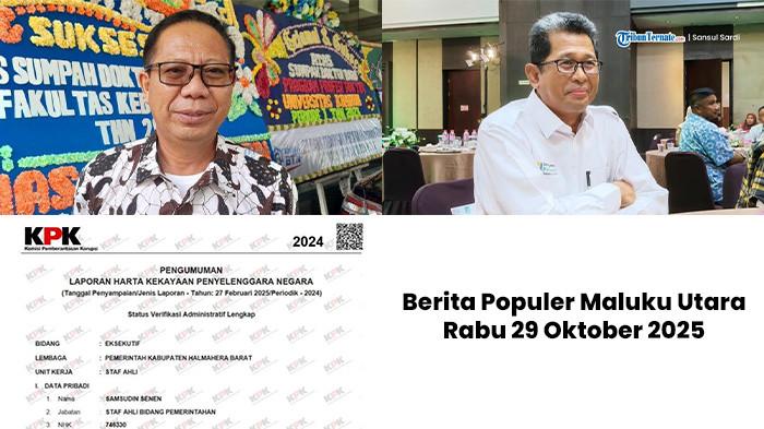 3 Berita Populer Malut: Harta Kekayaan Syahril Abdul Radjak - Dugaan Korupsi Proyek Halbar