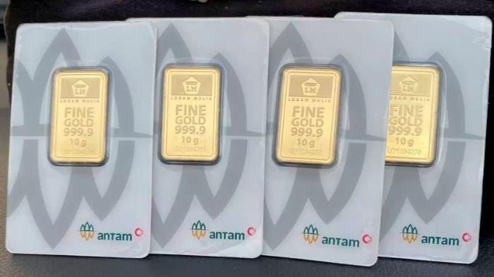 HARGA EMAS - Foto emas batangan Antam. Diunduh dari Tribun-medan.com, Sabtu (29/11/2025).
