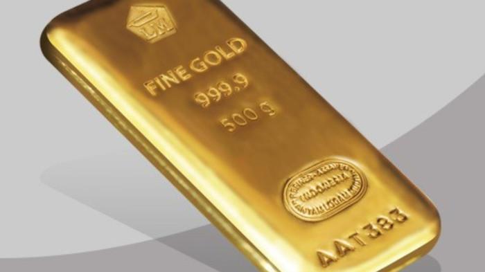 HARGA EMAS - Foto emas batangan Antam ukuran 500gram. Diunduh dari website Logam Mulia Antam, Rabu (26/11/2025).