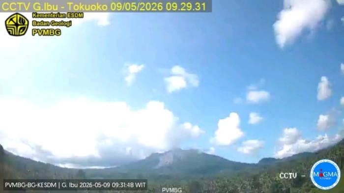 erupsi gunung ibu sabtu 9 mei 2026