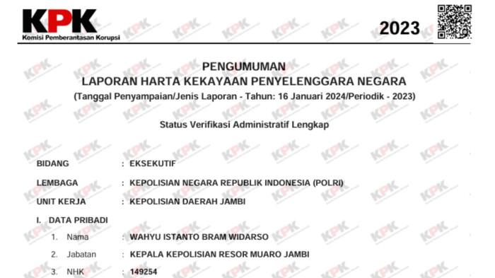 lhkpn_kombespolwahyuistanto