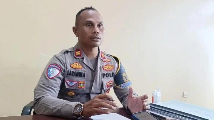 OPERASI PATUH - Kasat Lantas Polres Pulau Taliabu, Iptu Nasarudin Laramula.