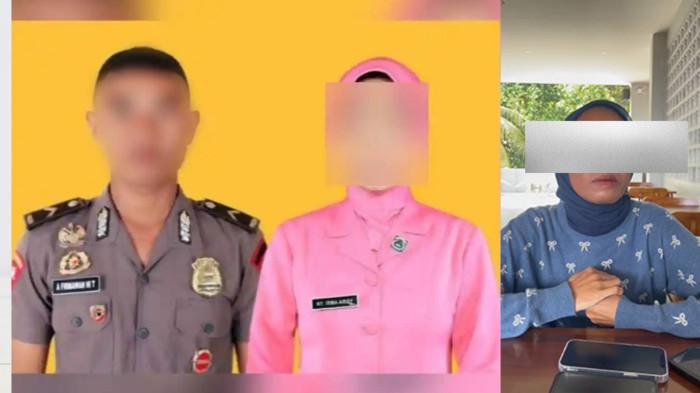 SELINGKUH - Foto nikah dinas antara Irma Suryani Arif istri Bhayangkari dan suaminya Briptu Arief oknum anggota yang kini berdinas di Sat Brimob Polda Maluku Utara, dan istri sah saat diwawancarai Tribun Ternate, Selasa (18/11/2025).