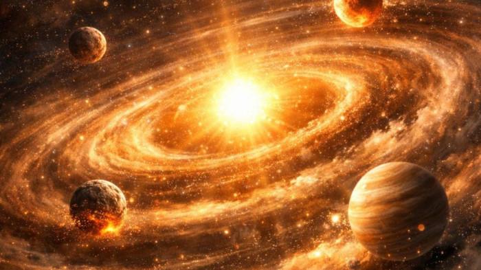RAMALAN ZODIAK - Foto ilustrasi alam semesta. Foto diunduh dari canva.com, Senin (30/3/2026).