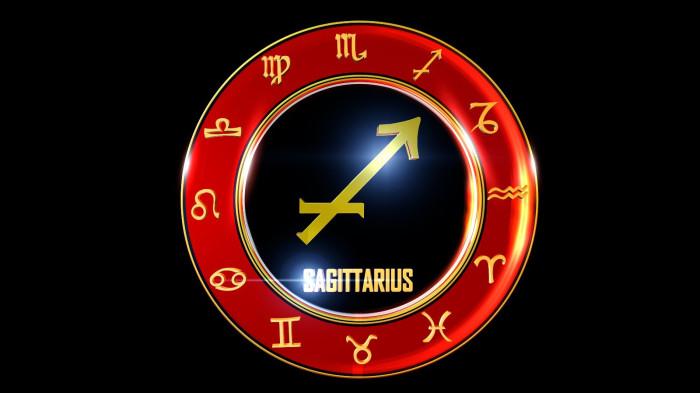 RAMALAN ZODIAK - Ilustrasi zodiak Sagitarius. Diunduh dari canva.com, Selasa (31/12/2025)