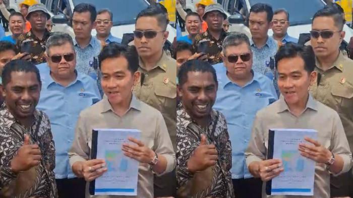 KUNJUNGAN - Dokumen peningkatan status Sofifis sebagai Kota Madya diterima Wapres RI, Gibran Rakabuming Raka, Kamis (16/10/2025).