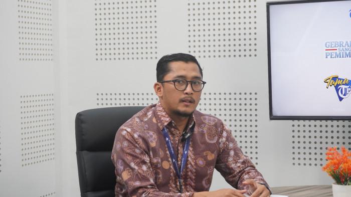 TAMU TRIBUN - Narasumber General Manager Garuda Indonesia Cabang Ternate Achmad Allam Rafli saat mengisi podcast bertajuk 