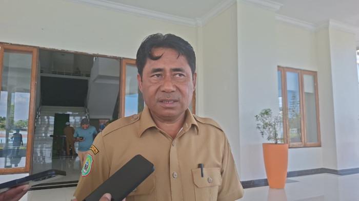 EVALUASI - Bupati Halmahera Timur, Maluku Utara, Ubaid Yakub saat diwawancarai pada Rabu (6/5/2026).