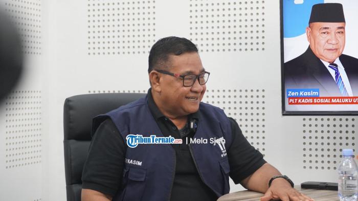 TAMU TRIBUN - Kepala Dinas Sosial Maluku Utara Zen Kasim di podcast Tamu Tribun bertajuk 
