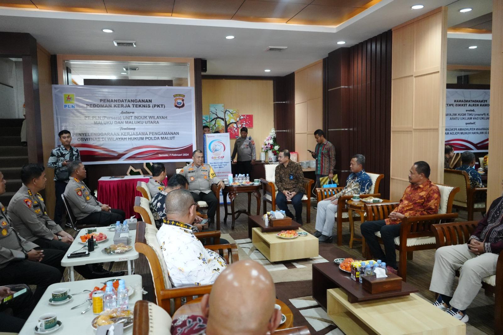 Tingkatkan Sinergitas, PLN Gandeng Polda Maluku dan Polda Malut, Amankan Objek Vital Nasional