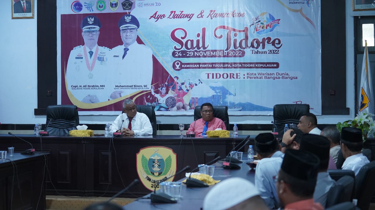 Wali Kota Tidore Evaluasi Progres Kesiapan Sail Tidore 2022
