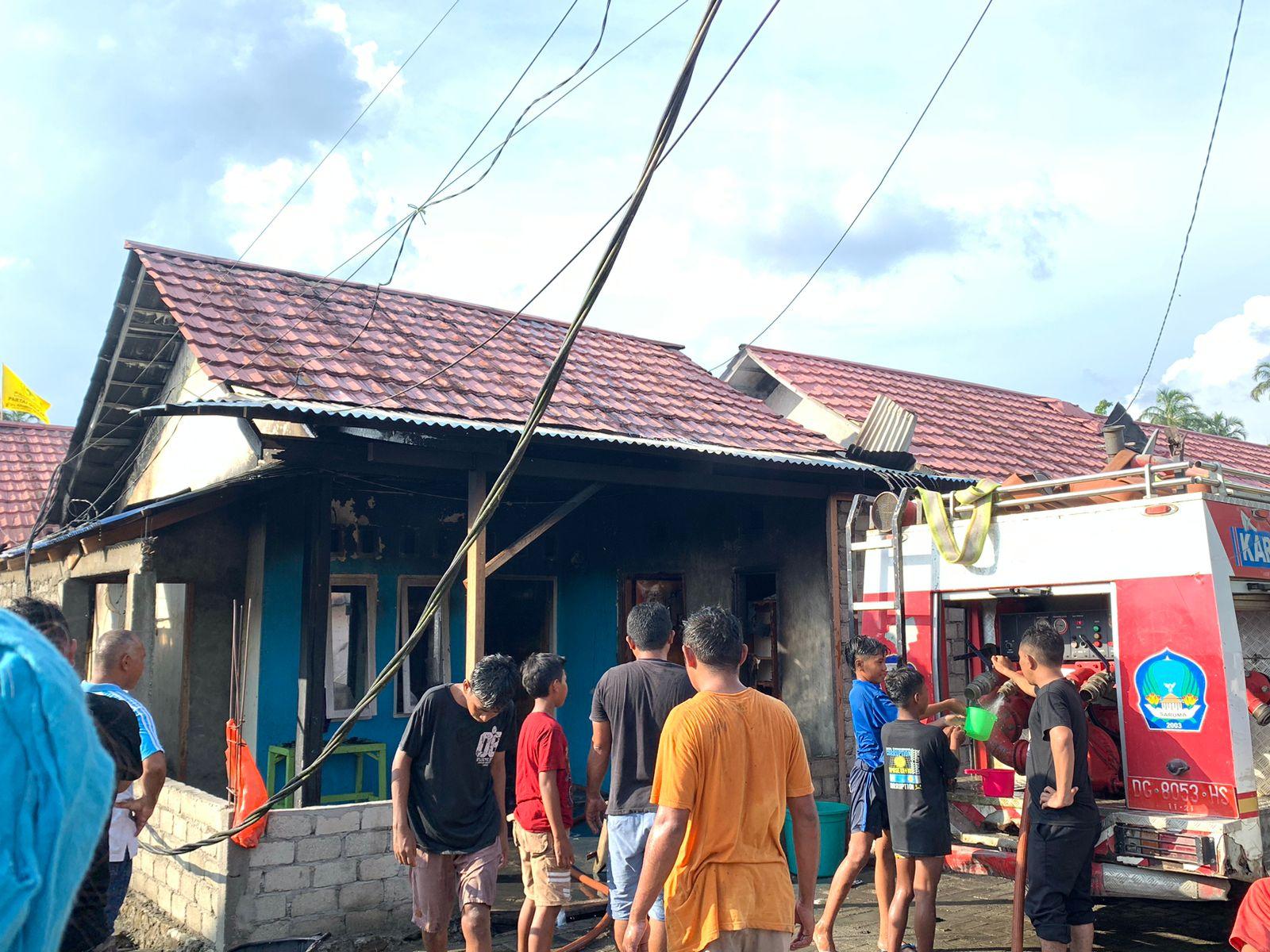 Ini Penyebab 2 Rumah di Halmahera Selatan Terbakar, Api Diduga dari Tampungan Minyak Tanah