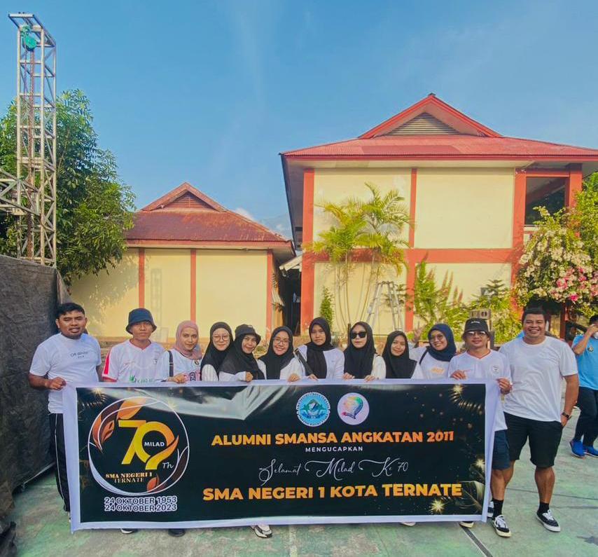 Angkatan 2011 Turun Hadir Meriahkan Milad ke-70 Smansa Ternate