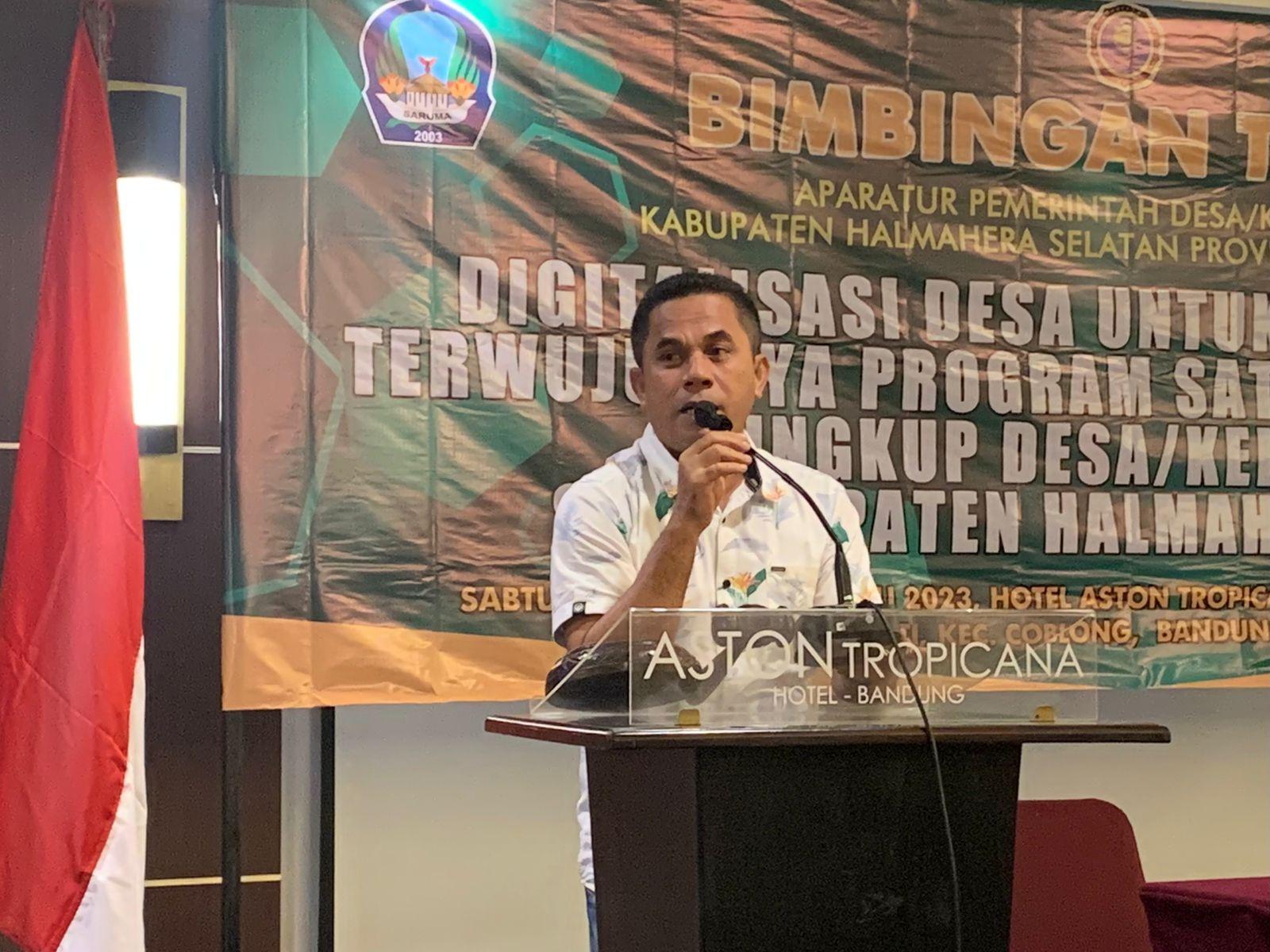 Kepala DPMD Halmahera Selatan Minta Para Kades Tunjukkan Kualitas Diri Ketika Balik Stuban