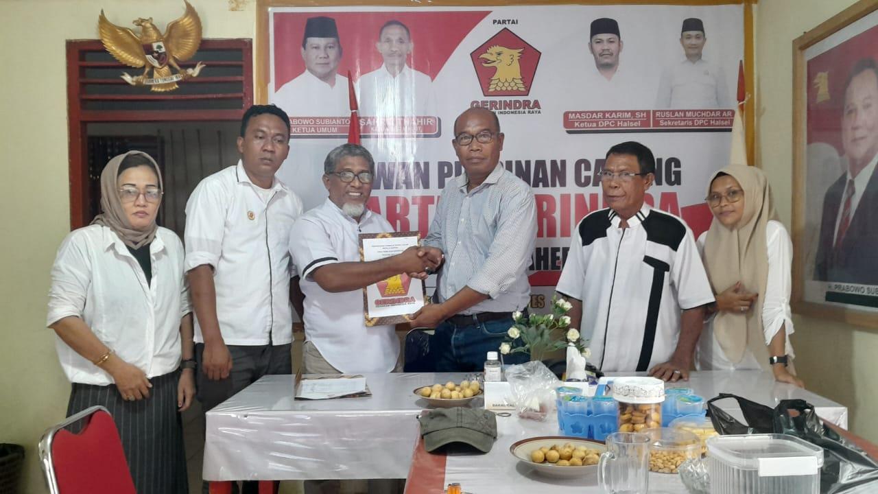 Pastikan Nyalon Bupati Halmahera Selatan Malut, Rusdi Yusuf Kirim Utusan Ambil Formulir di Gerindra