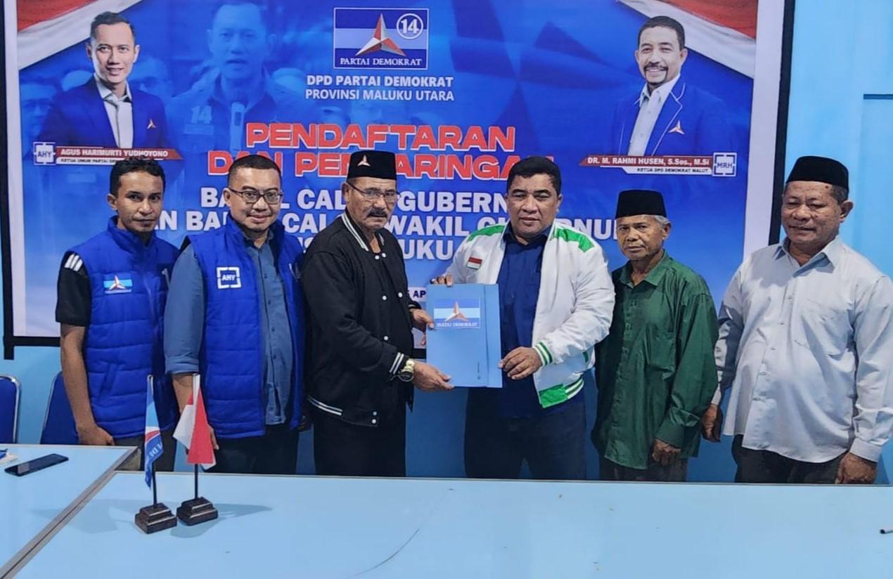 Ahmad Hidayat Mus Juga Ambil Form Pendaftaran Pilgub Maluku Utara 2024 di Kantor Demokrat