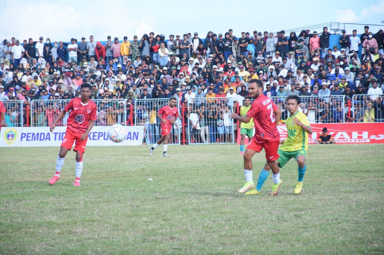 Gasak PS Terbit Ternate 4-1, AS Rumania Tidore Pimpin Grup A Gurabati Open Tournament 2023