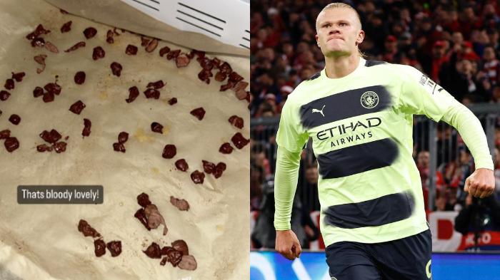 Masakan Erling Haaland setelah Ikut Bantai Everton Bikin Fans Man City Penasaran: Kok Mirip Kecoak