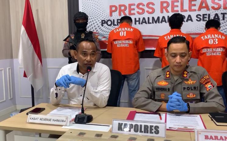 Polres Halmahera Selatan Tetapkan Bripka Ikbal Tersangka Kasus Narkoba