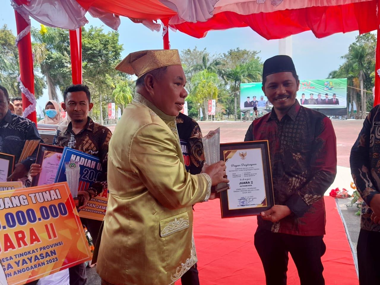 Desa Yayasan Morotai Juara II Lomba Desa Tingkat Provinsi Maluku Utara