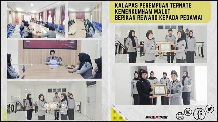 Kalapas Perempuan Ternate Kemenkumham Malut Berikan Reward ke Pegawai