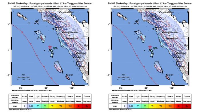 Nias Selatan Diguncang Gempa Bumi 5,1 Magnitudo pada Jumat Pagi, Tidak Berpotensi Tsunami