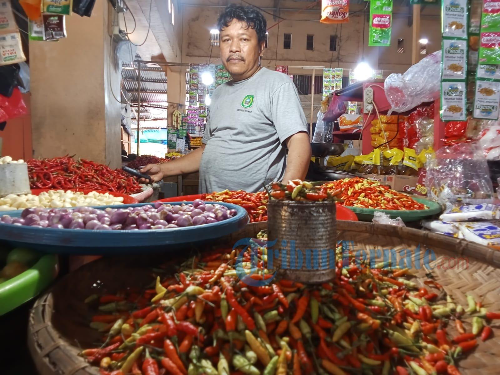 Awal Tahun, Harga Cabai di Pasar Gosa Laha Tidore Bergerak Turun