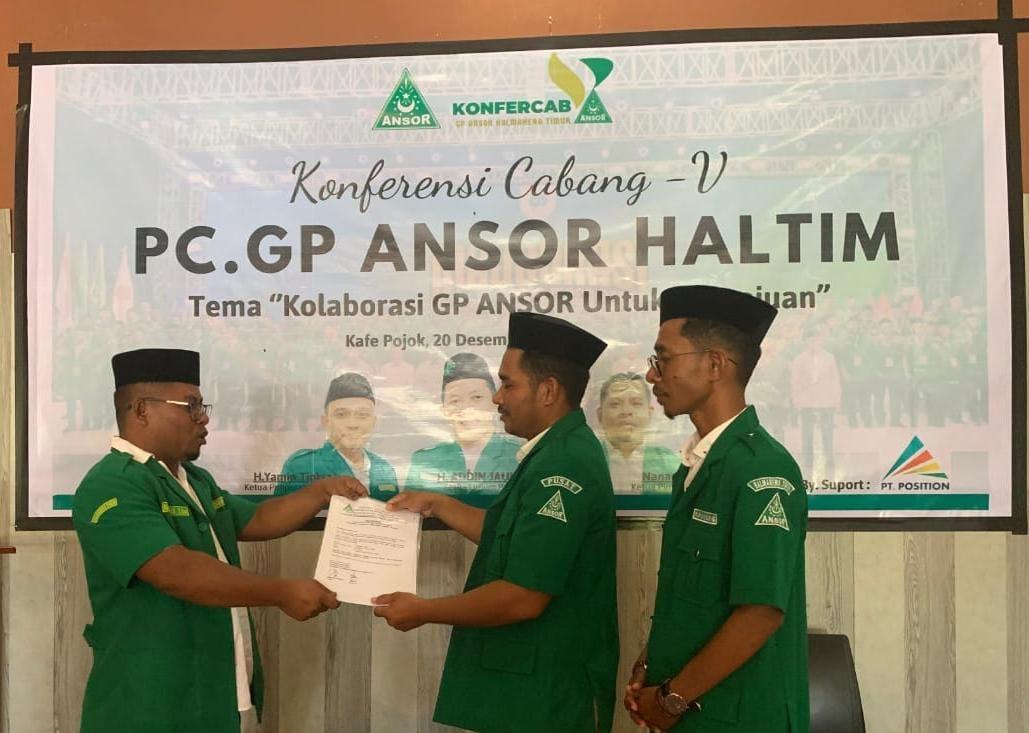 Konfercab ke V, Julkarnain Rajak Terpilih Nahkodai GP Ansor Halmahera Timur