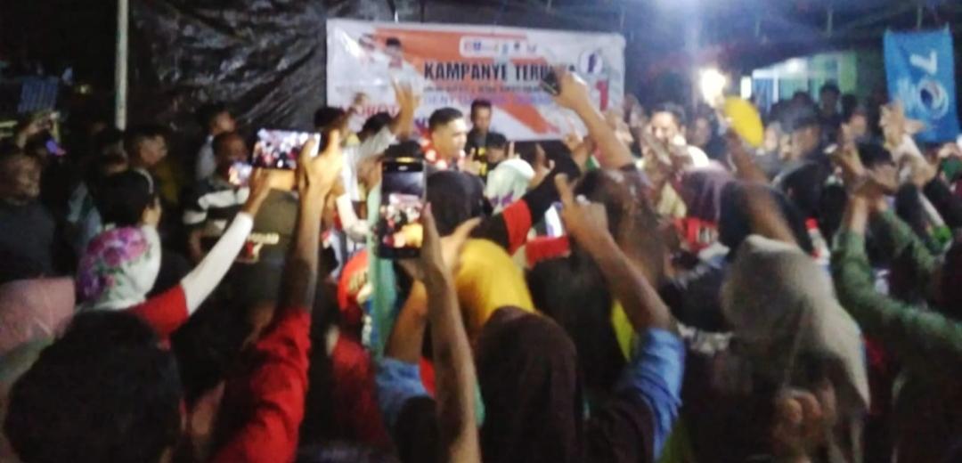 Kampanye di Desa Leo-leo Jaya Morotai Utara Maluku Utara, Deny-Qubais Disanjung Bak Raja