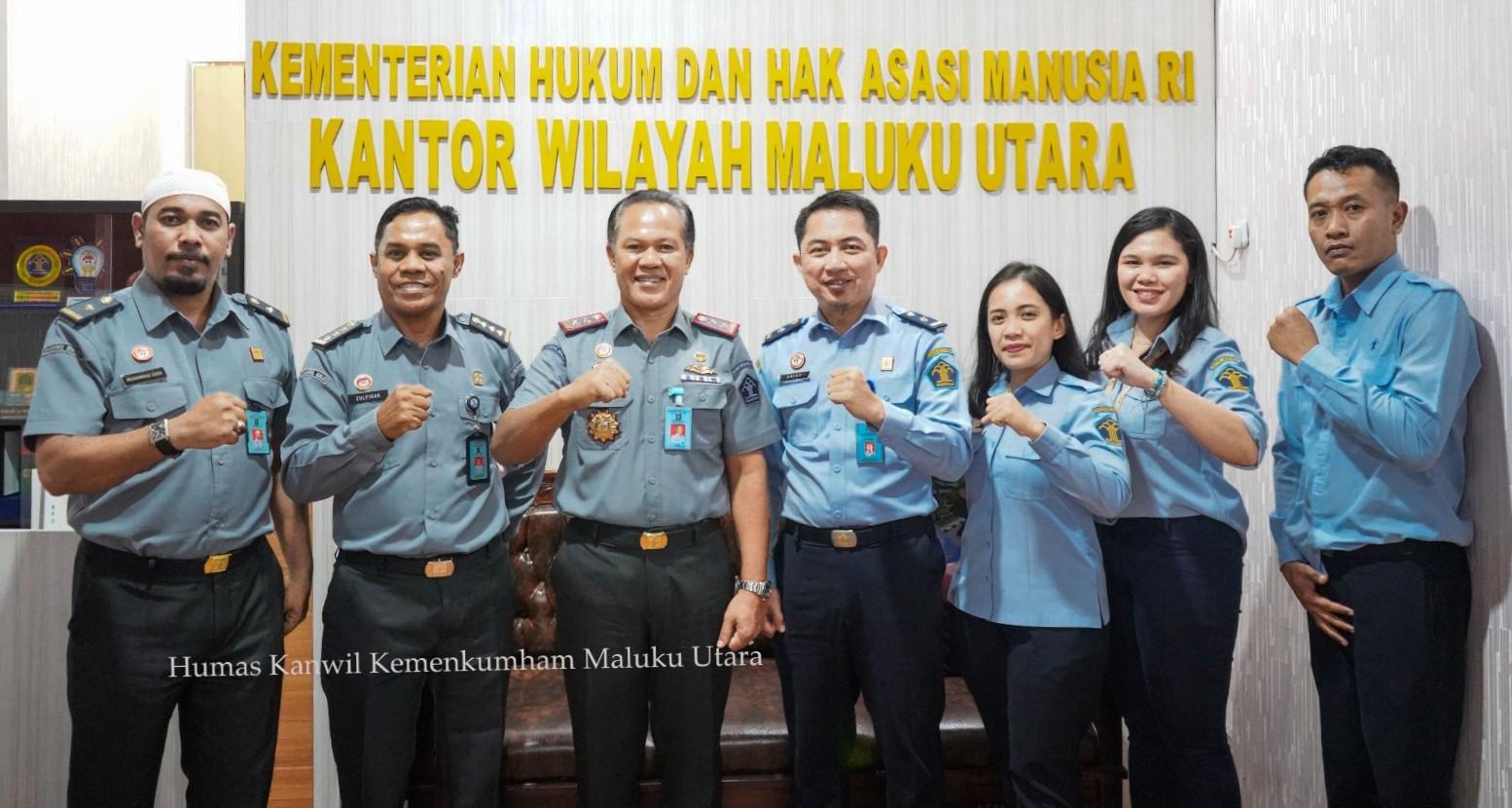 Kakanwil Kemenkumham Malut Sambut Kunjungan Tim Kerja Penyelenggara Layanan Apostille Ditjen AHU