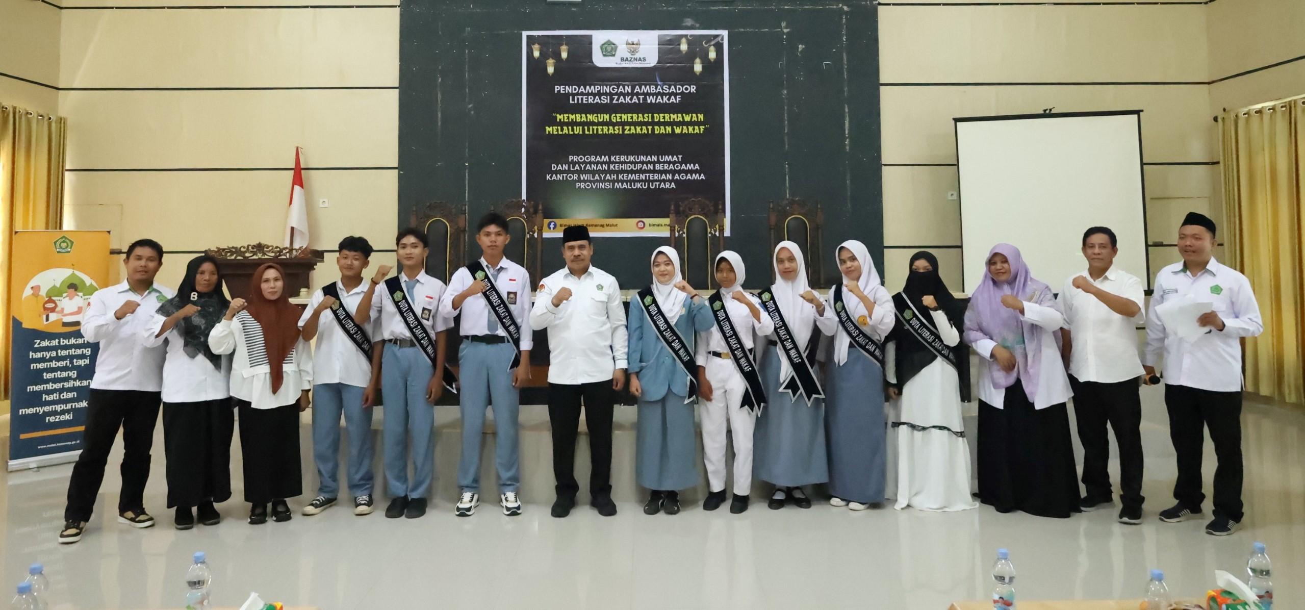 Kanwil Kemenag Malut Gelar Pendampingan Ambassador Literasi Zakat dan Wakaf