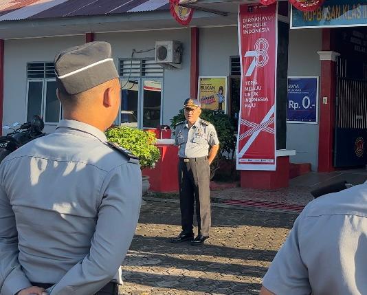 Apel Pagi Rupbasan Ternate, Ketua Tim Pendampingan Kemenkumham Malut Dorong Peningkatan Sinergitas